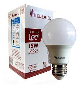 LÂMPADA LED  BRANCA FRIA 15W BELLALED