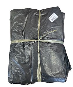SACO LIXO PRETO 100 L REFORÇADO MICRA 0,12 PLASFORT * Fardo com 100 unidades * Medidas 75x90cm