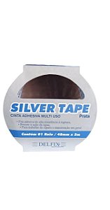 FITA SILVER TAPE PRATA 48MM X 5M DELFIX