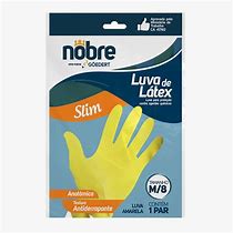 LUVA LÁTEX MULTIUSO AMARELA TAMANHO  M/8 NOBRE