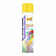 TINTA SPRAY 400ML AMARELO BRILHANTE MUNDIAL PRIME
