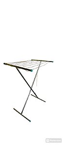 VARAL DE PISO TIPO X PEQUENO * Largura 110cm * Altura 130cm* Profundidade 73cm * 8 cordas