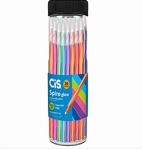 Caneta Esferográfica Spiro Glow 0.7 mm Cores Sortidas CIS