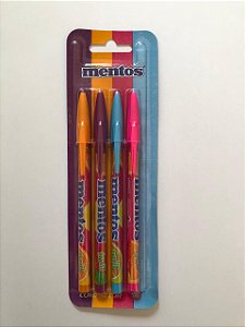 Esferográfica Mentos Conjunto c/ 4