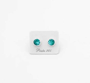 Brinco de Zircônia Verde - 5mm