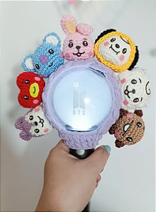 KIt DTF rostinhos BT21 para chaveiros ou capa da Army bomb - Não é a peça pronta!