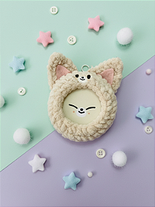 FoxI.Ny Chaveiro Skzoo Baby Photo Holder Foxy Stray kids crochê amigurumi