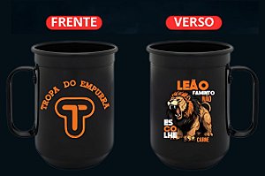 Caneca Leão faminto não escolhe carne