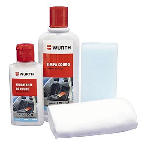 Kit limpeza e hidratação de couro - Wurth