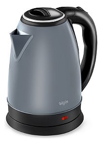 Chaleira Elétrica Inox Elgin Sem Fio 1,8 L Cinza Lunar