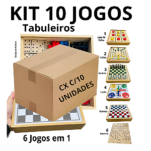 Jogo 5x1 Dama Xadrez Ludo Jogo Da Velha Trilha Toy Trade