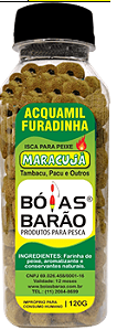 ACQUAMIL FURADINHA MARACUJÁ - GARRAFA 120GR  - BOIA BARÃO