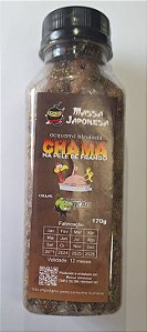 RAÇÃO CHAMA NA PELE DE FRANGO ACQUAMIL FURADINHA BLINDADA - GARRAFA 170GR  - MASSA JAPONESA