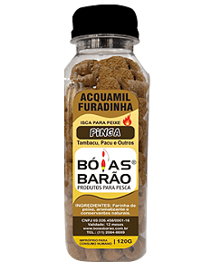 ACQUAMIL FURADINHA PINGA - GARRAFA 120GR  - BOIA BARÃO