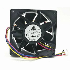 Delta-Original FFB0812EH Ventilador de Capacidade Vento Violento, Suporte PWM 4Pin, 8cm, 80mm, 8025, 80x80x25mm, 12V, 0.80A,