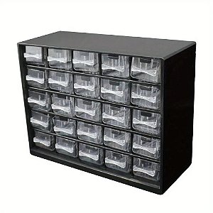 Wall-grid Multi-grid Gaveta Caixa de Peças, Parafuso Classificação, Ferramenta Componente Caso, Electronic Components Storage Toolbox, 25