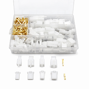 Kit Conectores Automotivos 2.8mm – 380 Peças (2, 3, 4 e 6 Pinos) Macho e Fêmea