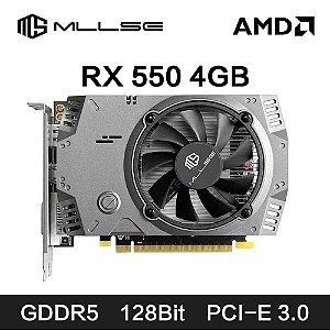 MLLSE AMD RX 550 4GB Placa Gráfica GDDR5 128Bit DVI HDMI DP PCI-E 3.0