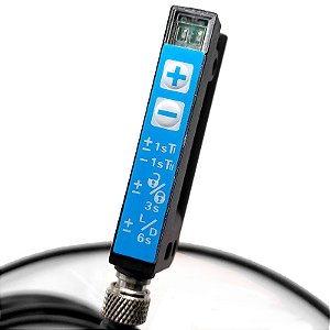 Sensor Fotoelétrico Tipo Slot 40N415 – Detecção de Etiquetas Auto-Adesivas, Reconhecimento por Forquilha, 100% Original e Novo