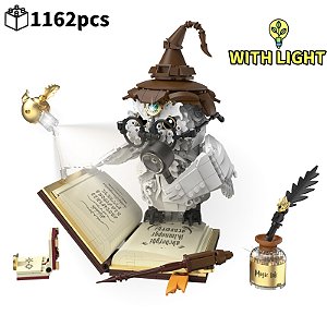 Coruja Mágica MOC – Kit de Blocos de Montar Criativos, Modelo Educacional DIY, Tijolos Técnicos para Crianças e Adultos