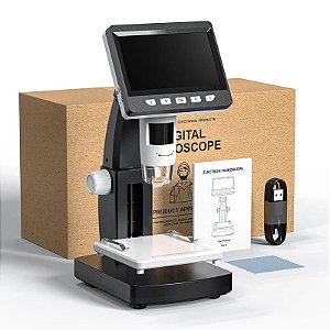 Microscópio Digital INSKAM LCD 4.3” 1000X – 1080P com LED e USB