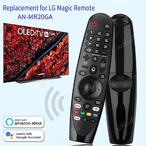 Controle Remoto Compatível com LG Magic – Com Ponteiro, Comando de Voz, Teclas Rápidas para Netflix, Ideal para Smart TV UHD, OLED e QNED