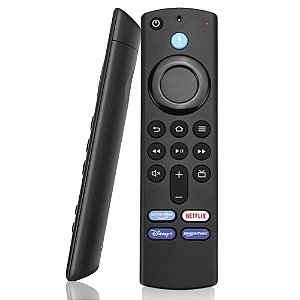 Controle Remoto por Voz Compatível com Fire TV Stick, Fire Cube, 4K, Max, Lite – Substituição 3ª Geração com Alexa Integrada