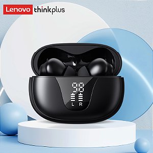 Lenovo XT58 Fones de Ouvido Bluetooth Sem Fio, Estéreo Hi-Fi, Cancelamento de Ruído, Com Display LED e Estojo de Carregamento