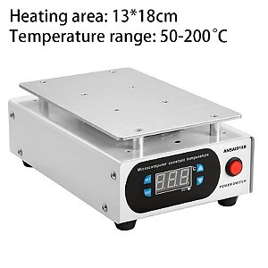 Separador de Tela LCD 450W para Celular – Placa de Aquecimento com Controle de Temperatura 0–200?°C