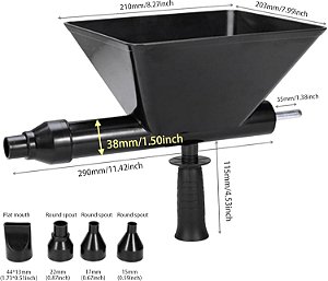 Dispositivo Elétrico de Reboco para Janelas e Portas – Calafetador Automático p/ Cimento e Argamassa 10mm, Uso com Broca Elétrica