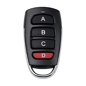 Controle Remoto Sem Fio RF 433MHz – Duplicador de Código p/ Portão de Garagem, Abridor de Chave