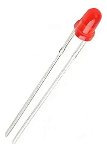 100 Peças - Led 3mm Vermelho Difuso Envio Com Nf