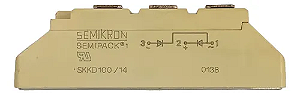 Modulo Diodo Skkd100/14 100amp 1400v Semikron