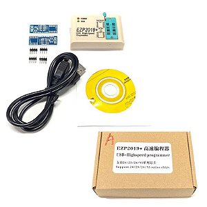 Programador USB EZP2019 de Alta Velocidade – Grava EEPROM 24/25/93, Compatível com EZP2010/2013, SOP8/SOP16