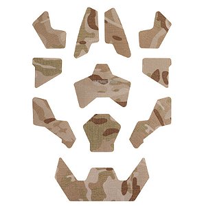 Kit 11 Adesivos Decorativos para Capacete Tático Airsoft – Fixação com Gancho e Loop