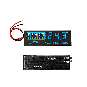 Indicador de Bateria 3S~12S 4615N LED – Ácido/Lítio Universal