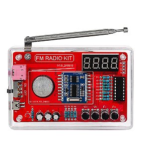 Kit Rádio FM RDA5807 87–108MHz com Display Digital – DIY Soldagem Simples