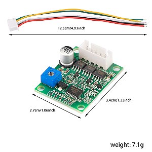 Driver de Motor BLDC Trifásico 60W | DC 6–20V Sem Sensor Hall – Módulo Eletrônico