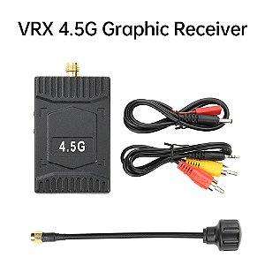 Transmissor e Receptor FPV 4.5GHz 2.5W – Alcance de 20km para Vídeo Aéreo de Longo Alcance