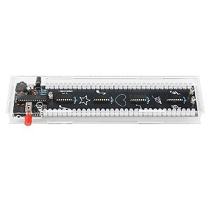 Módulo de Luz de Ritmo Musical 32 Segmentos – Kit Eletrônico DIY com Componentes e Soldador