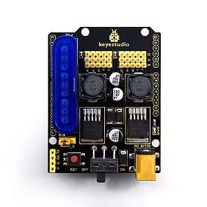 Placa de Expansão Keyestudio para Servo Driver Arduino – Preta e Ecológica