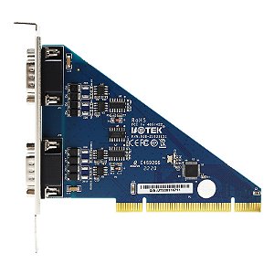 Placa Serial Industrial UOTEK-PCI UT-7722 com 2 Portas RS485/RS422 e Adaptador DB9 para PCI