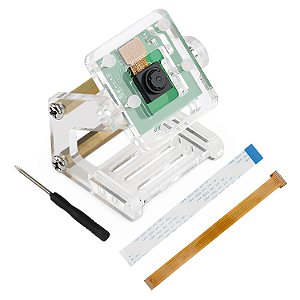 Câmera Freenove 5MP/8MP com Suporte Ajustável para Raspberry Pi e Jetson Nano + Cabo Flat