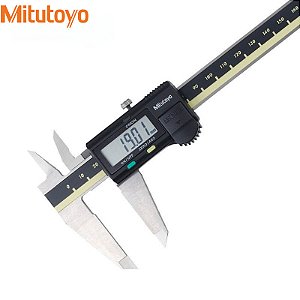 Paquímetro Digital Mitutoyo 500-196-20 LCD em Aço Inoxidável 150mm/200mm/300mm