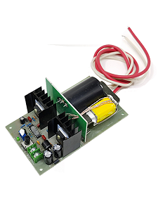 Fonte de Alta Tensão 12V–24V para 500V–10kV, Ionização Eletrostática e Purificação de Ar