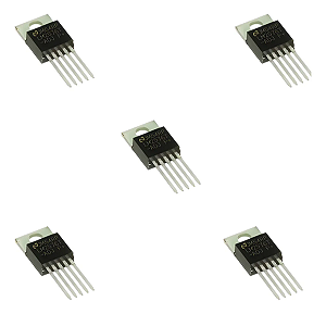 Kit 5 Ci Regulador Tensão Ajustável Lm2576t Lm2576t-adj