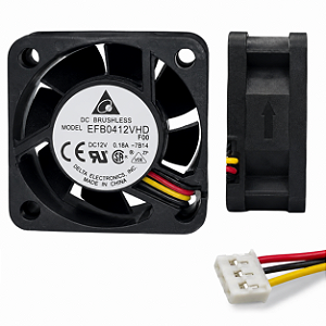 Cooler Fan Delta EFB0412VHD-F00 40x40x20mm 12V 0.18A 3 Fios