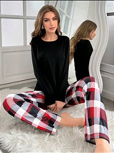 Pijama Feminino Xadrez