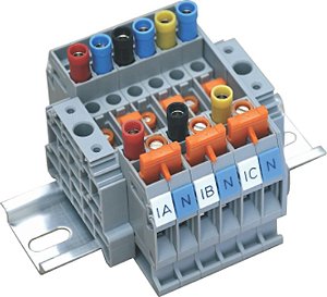 Bloco de Aferição para 3 Transformadores de Corrente (circuito a 3 fios) - cwban-3tc - connectwell