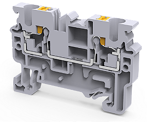 Conector de Passagem direta push-in 4mm2 Cinza CP4:00021474- Connectwell